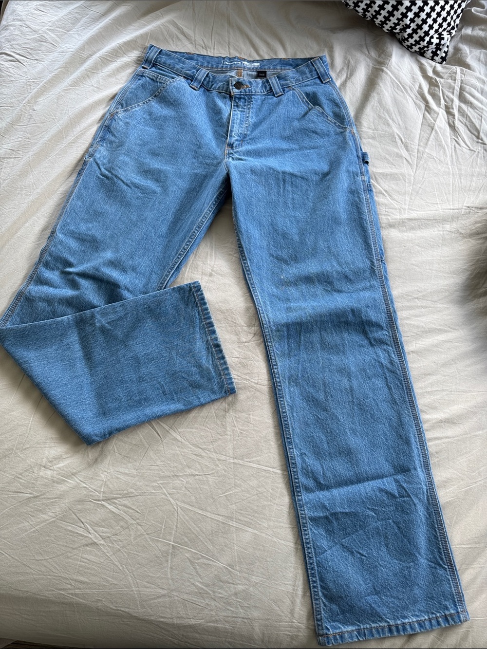 Carhartt Men's Light Blue Denim Jeans
